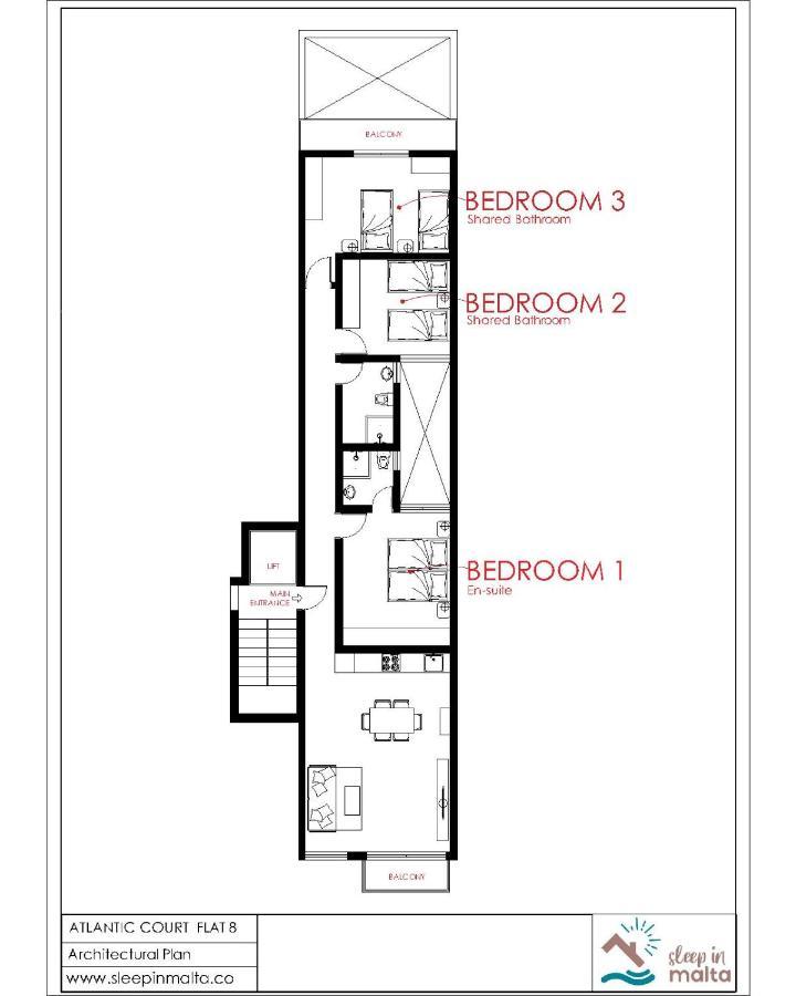 F8 Modern And Bright Apartment In Malta Msida Eksteriør bilde